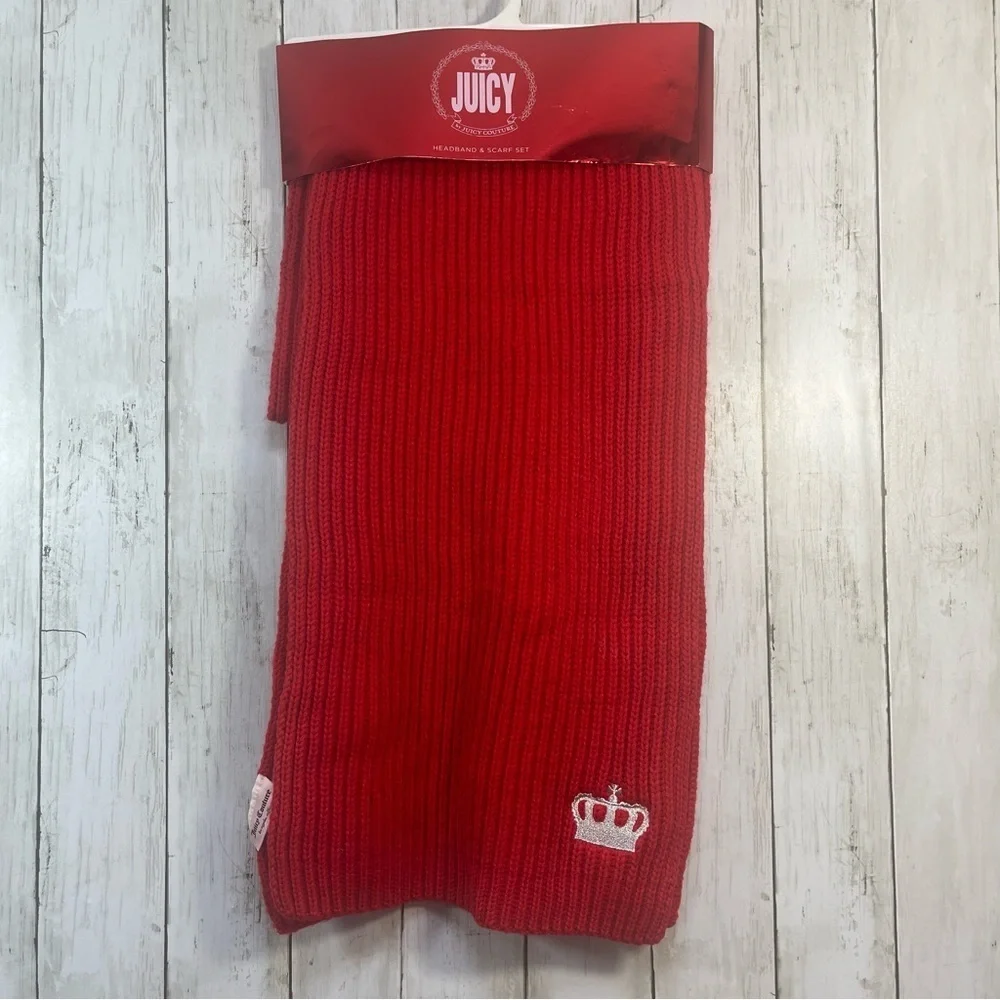 Juicy By Juicy Couture Logo Scarf NWT OS